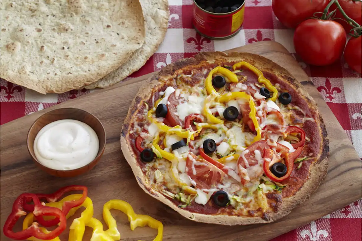 Friday Night Cheesy Veggie Pizzas
