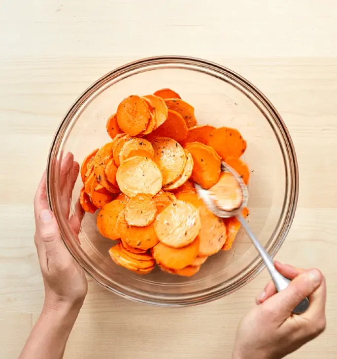 Chips in a bowl
