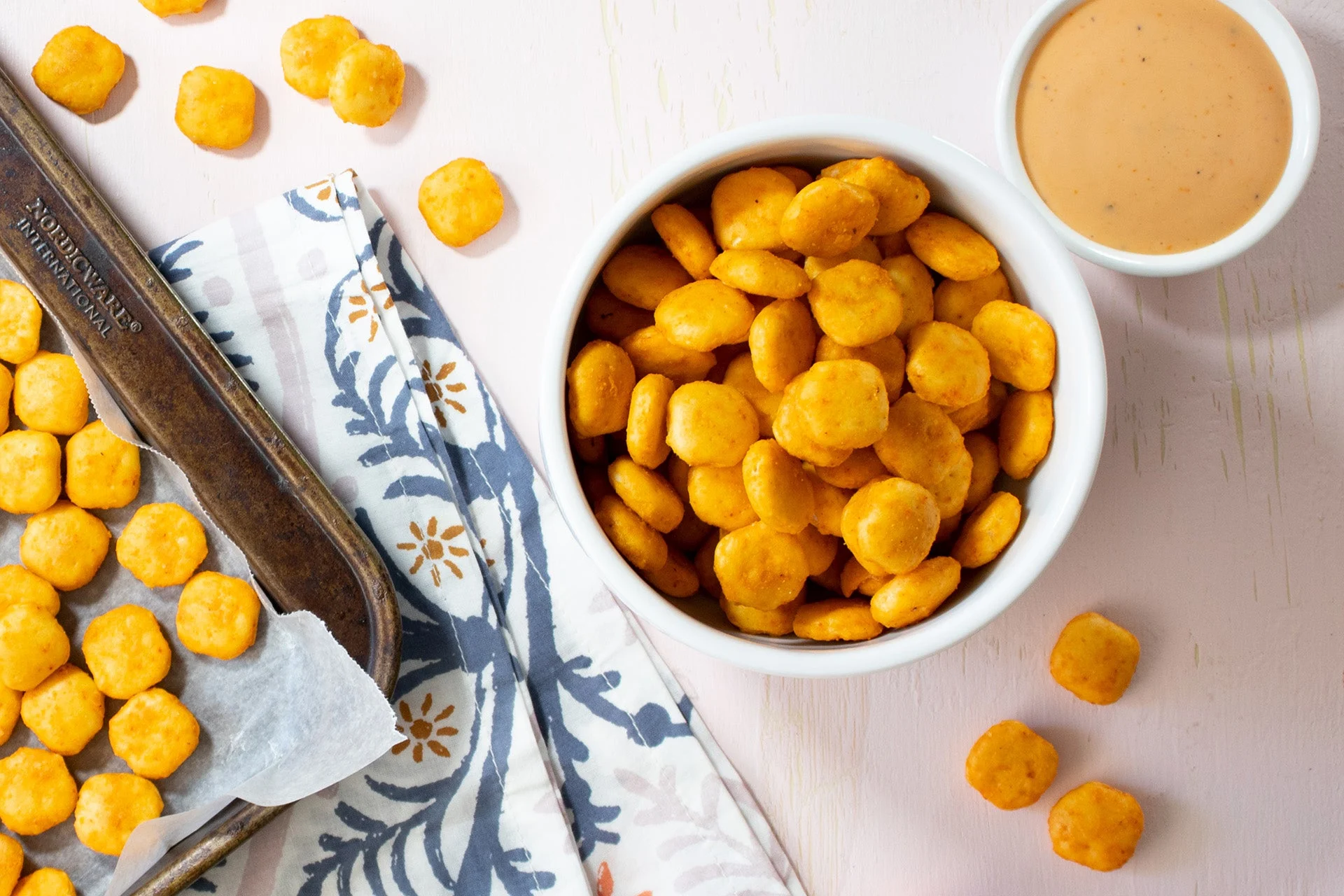 Baked Spicy Ranch Oyster Crackers image