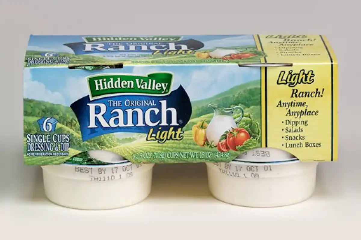 Heritage package of Hidden Valley Ranch Light Dipping Cups