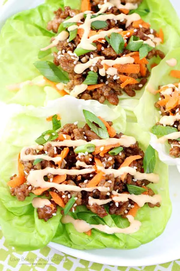 Asian Pork Lettuce Ranch Wraps