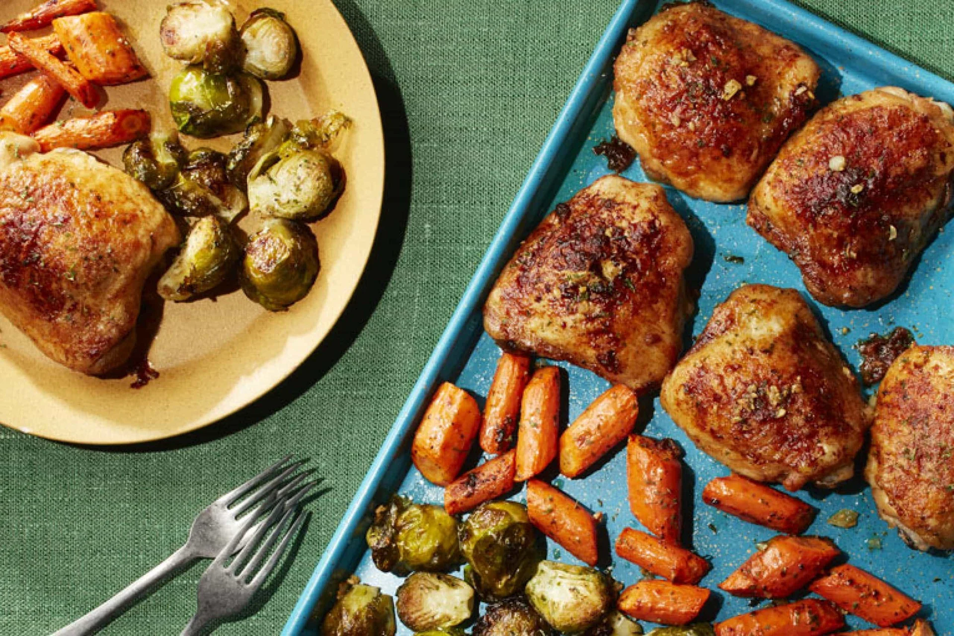 Ranch Sheet Pan Chicken with Roasted Vegetables