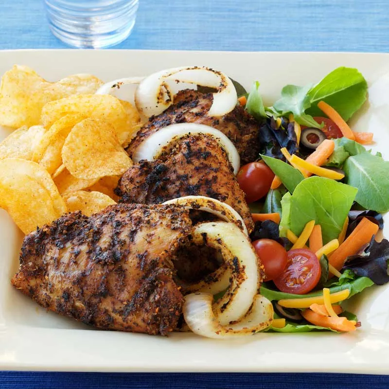 Kickin' Chicken Salad with BBQ Ranch Dressing
