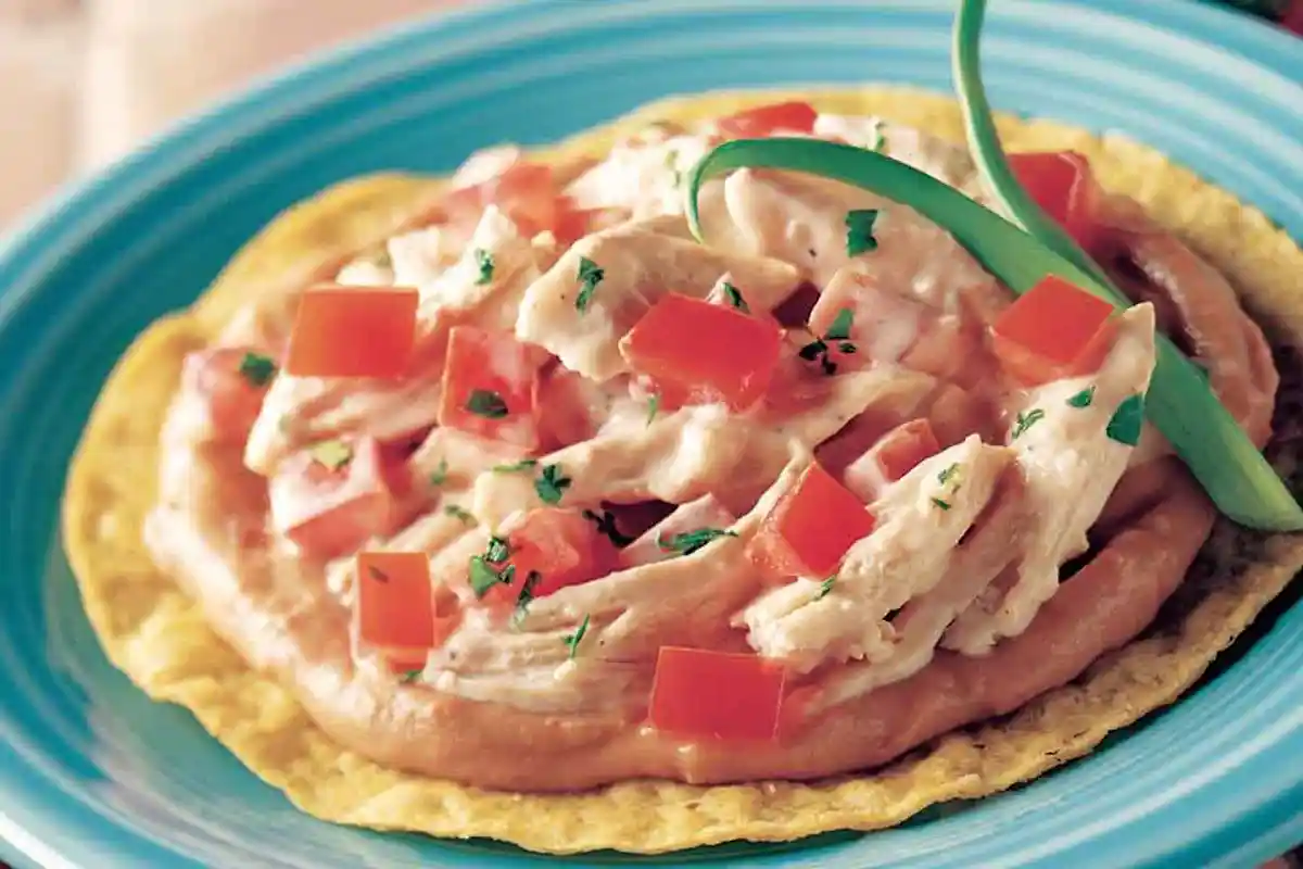 Southwest Chipotle Chicken Tostadas image