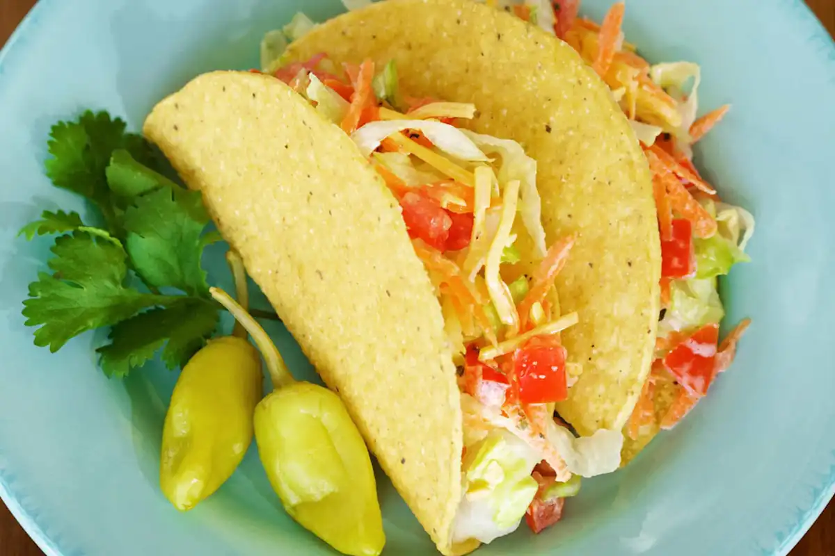 Crunchy Garden Salad Tacos