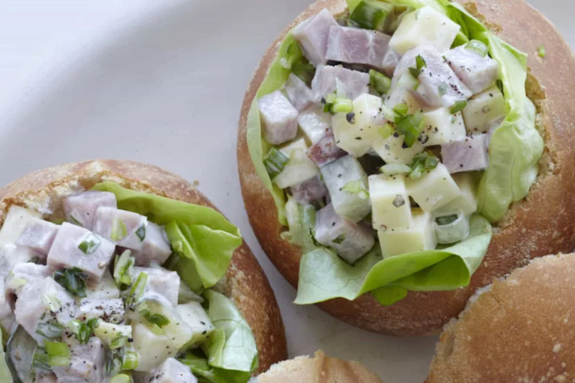 Ham Salad Bread Bowls