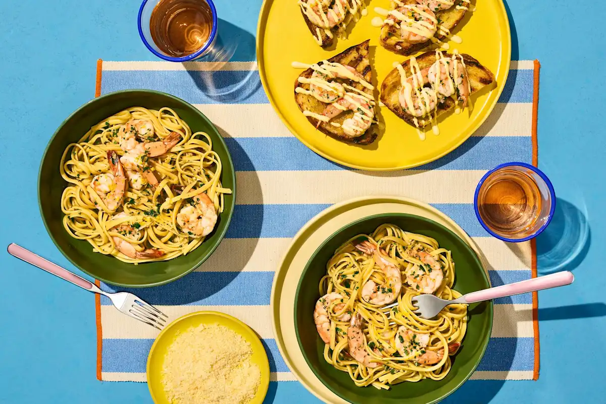 Rice Cooker Ranch Garlic Shrimp Scampi
