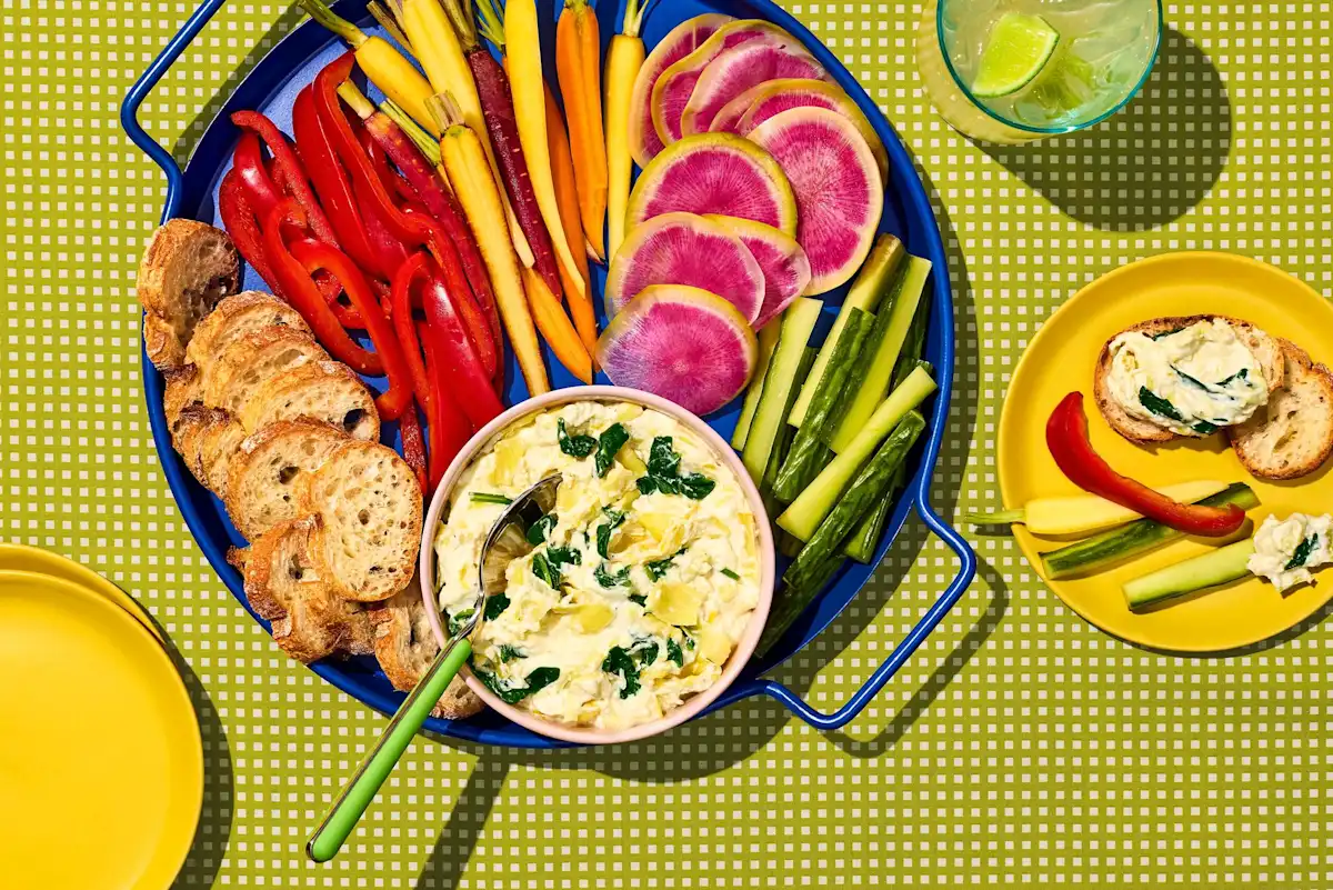 Multicooker Lemon Ranch Spinach Artichoke Dip
