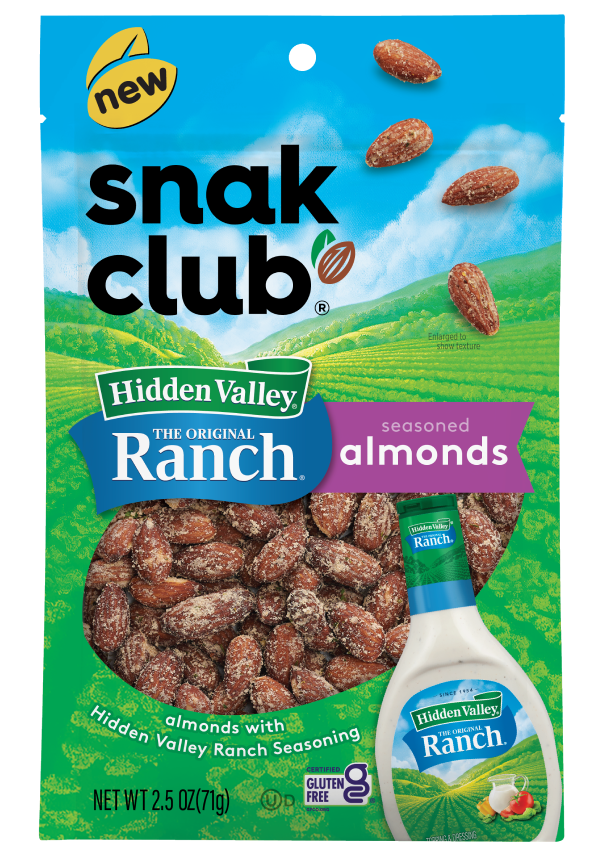 Snak Club® Hidden Valley® Ranch Seasoned Almonds