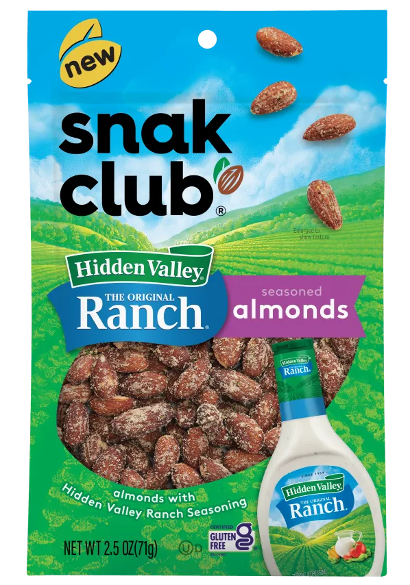 Snak Club® Hidden Valley® Ranch Seasoned Almonds