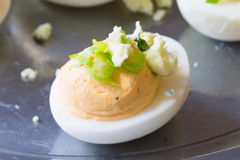 Buffalo Ranch Deviled Eggs