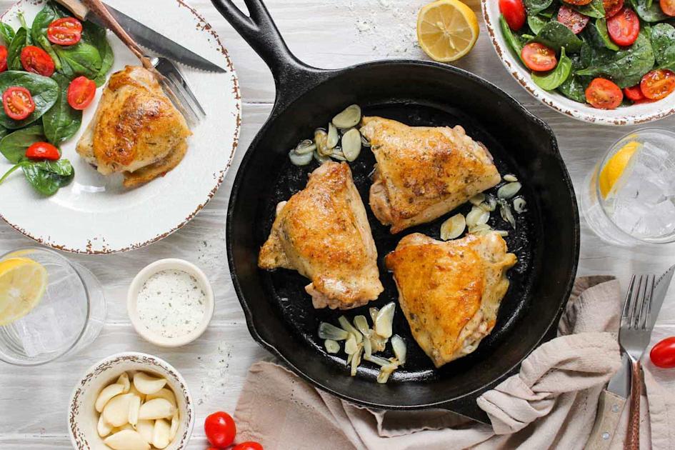 Cast Iron Keto Ranch Chicken Thighs | Hidden Valley™ Ranch