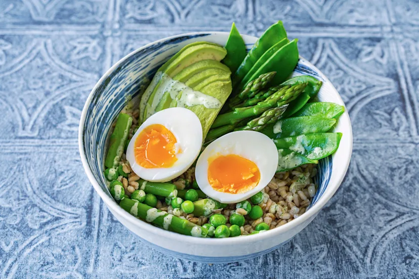 Green Goddess Ranch Grain Bowls with Spring Greens