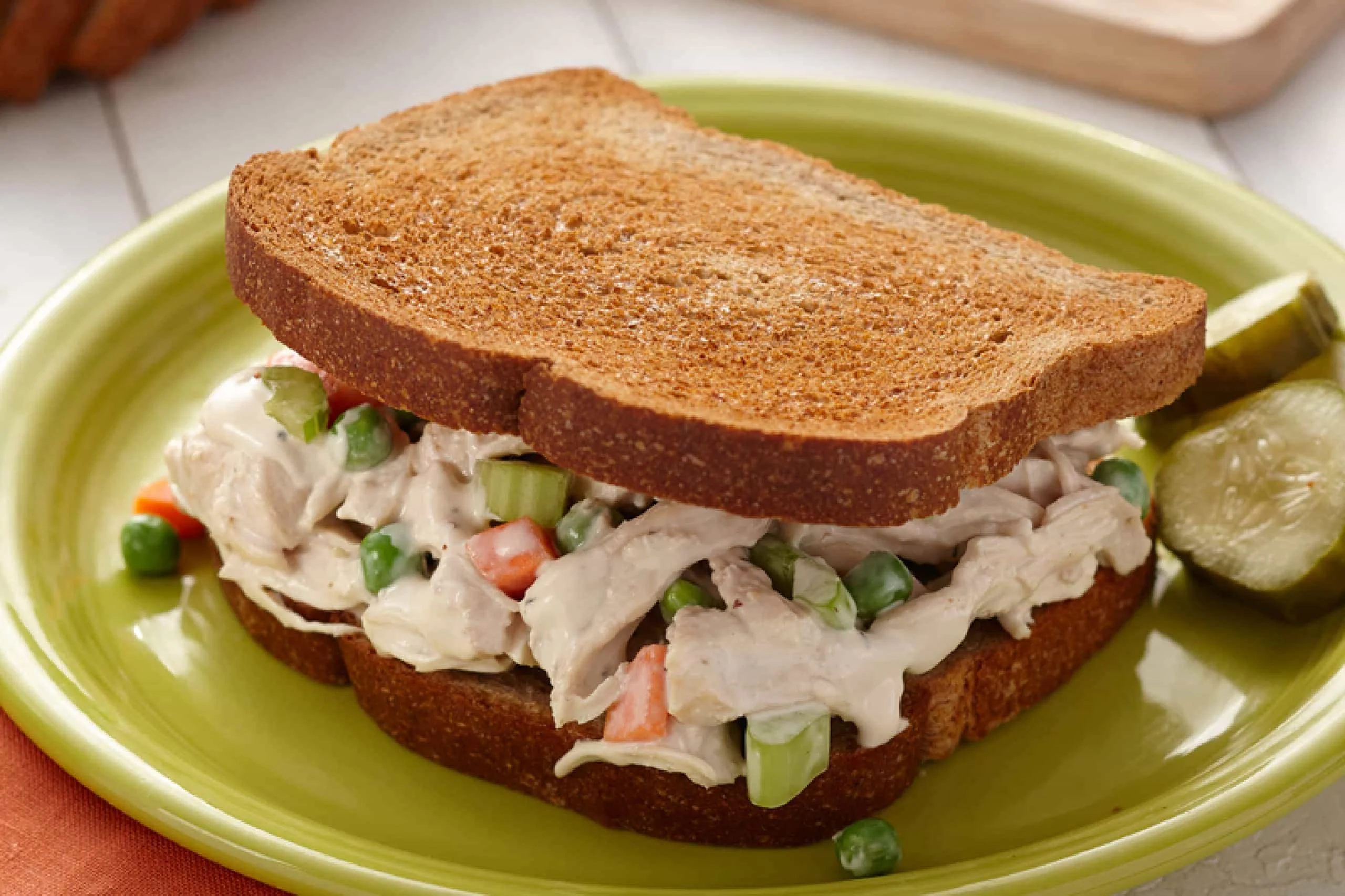 Garlic Chicken Salad Sandwiches