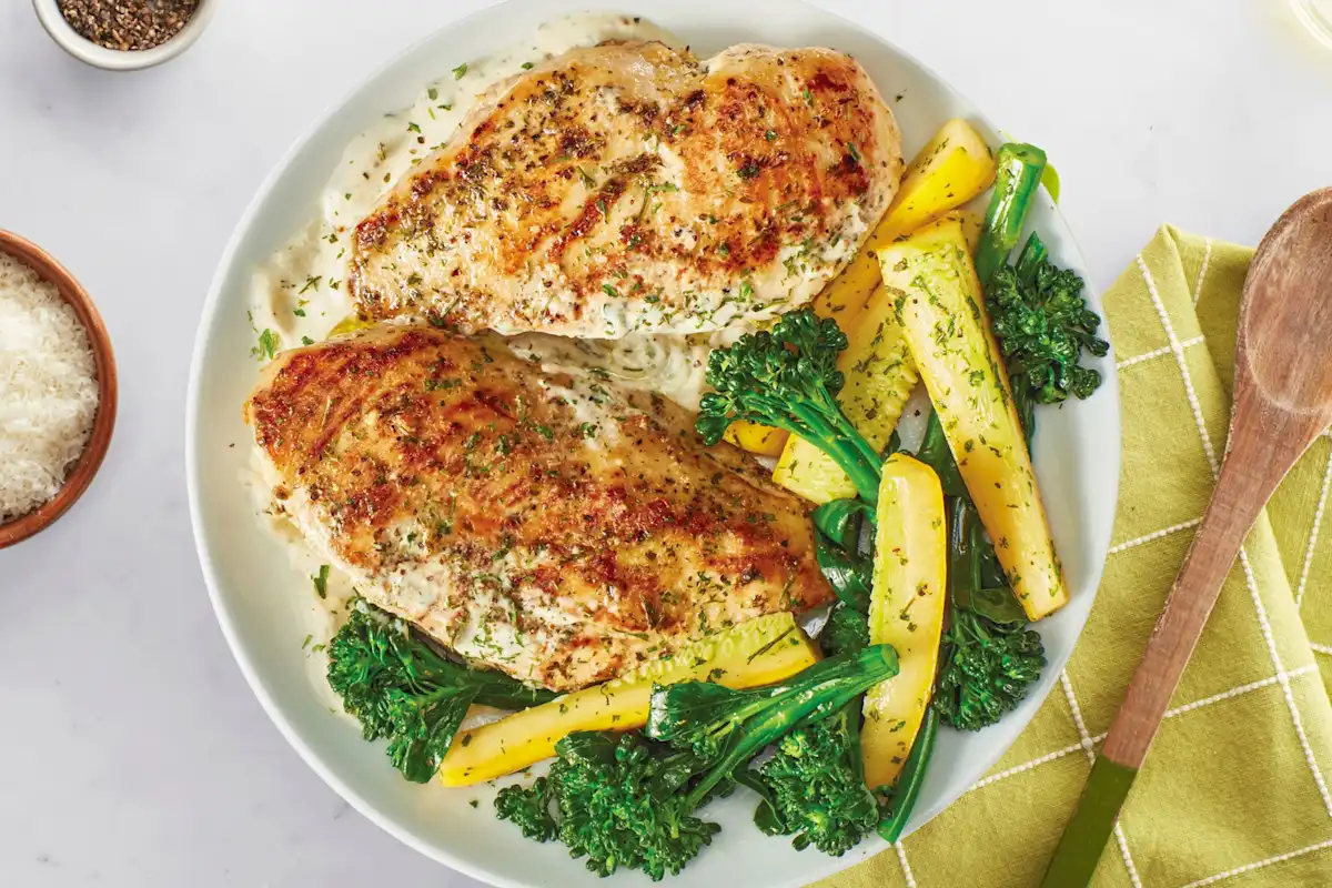 Skillet Ranch Black Pepper Parmesan Chicken