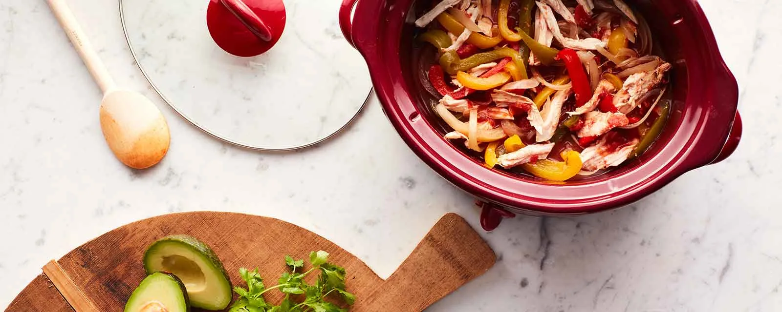 Slow Cooker Ranch Chicken Fajitas