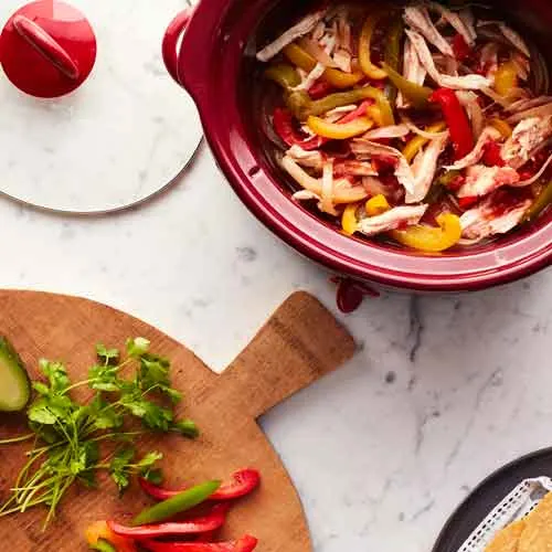 Slow Cooker Ranch Chicken Fajitas