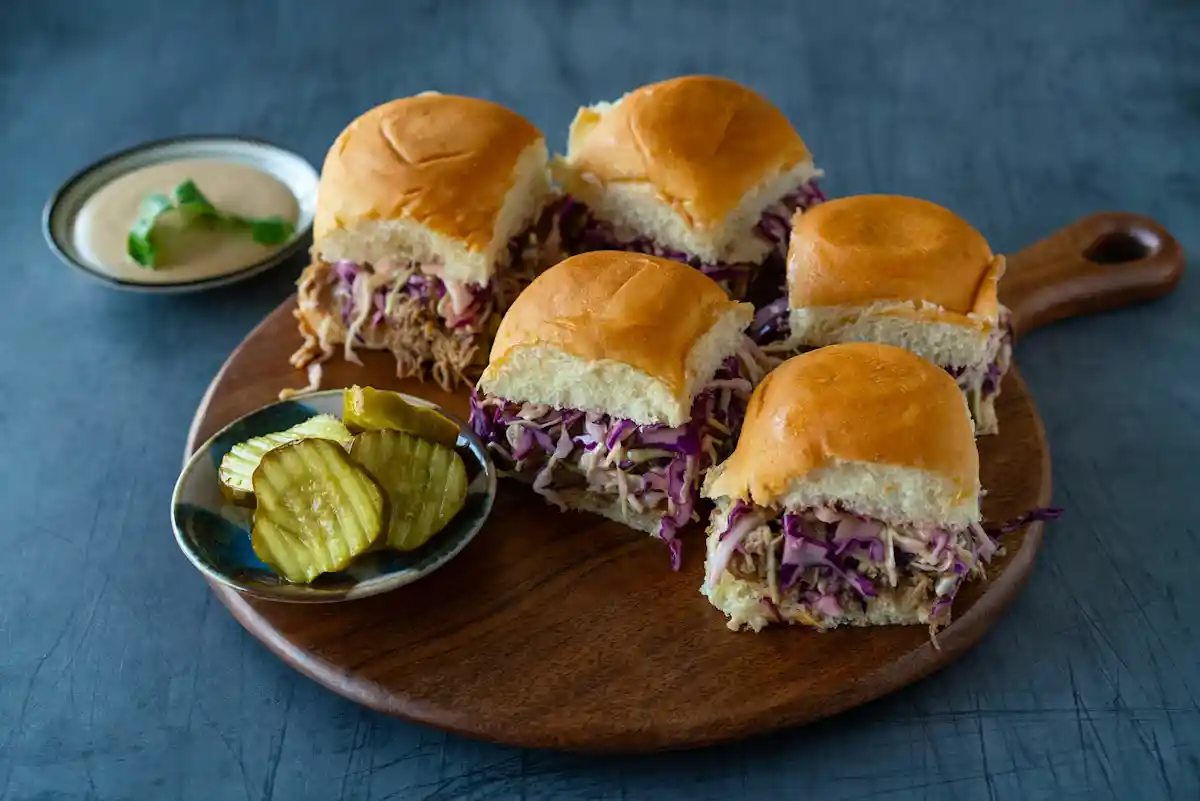 BBQ Ranch Pulled Pork Sandwiches image