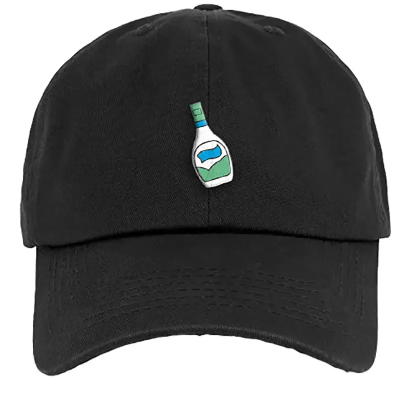 Black baseball cap.