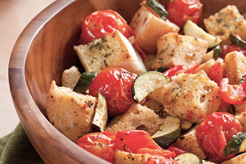 Roasted Vegetable Bread Salad