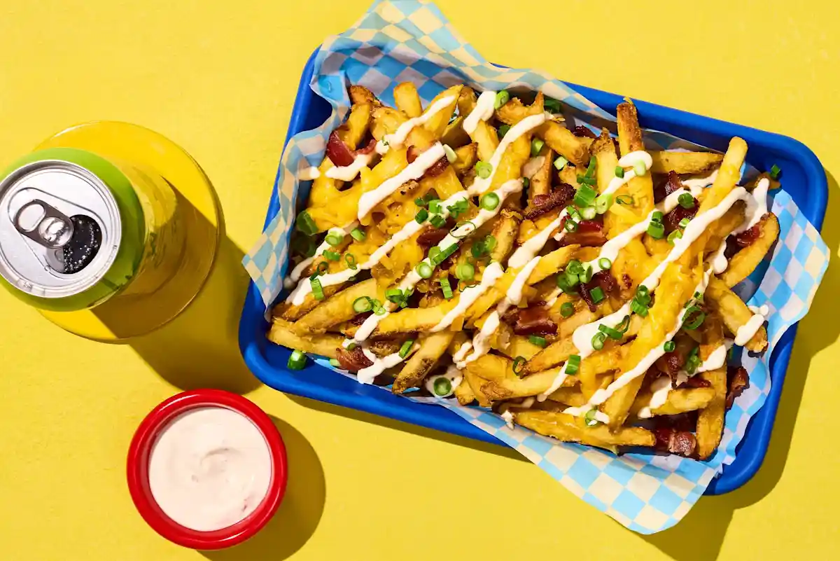 Air Fryer Cheesy Bacon Ranch French Fries