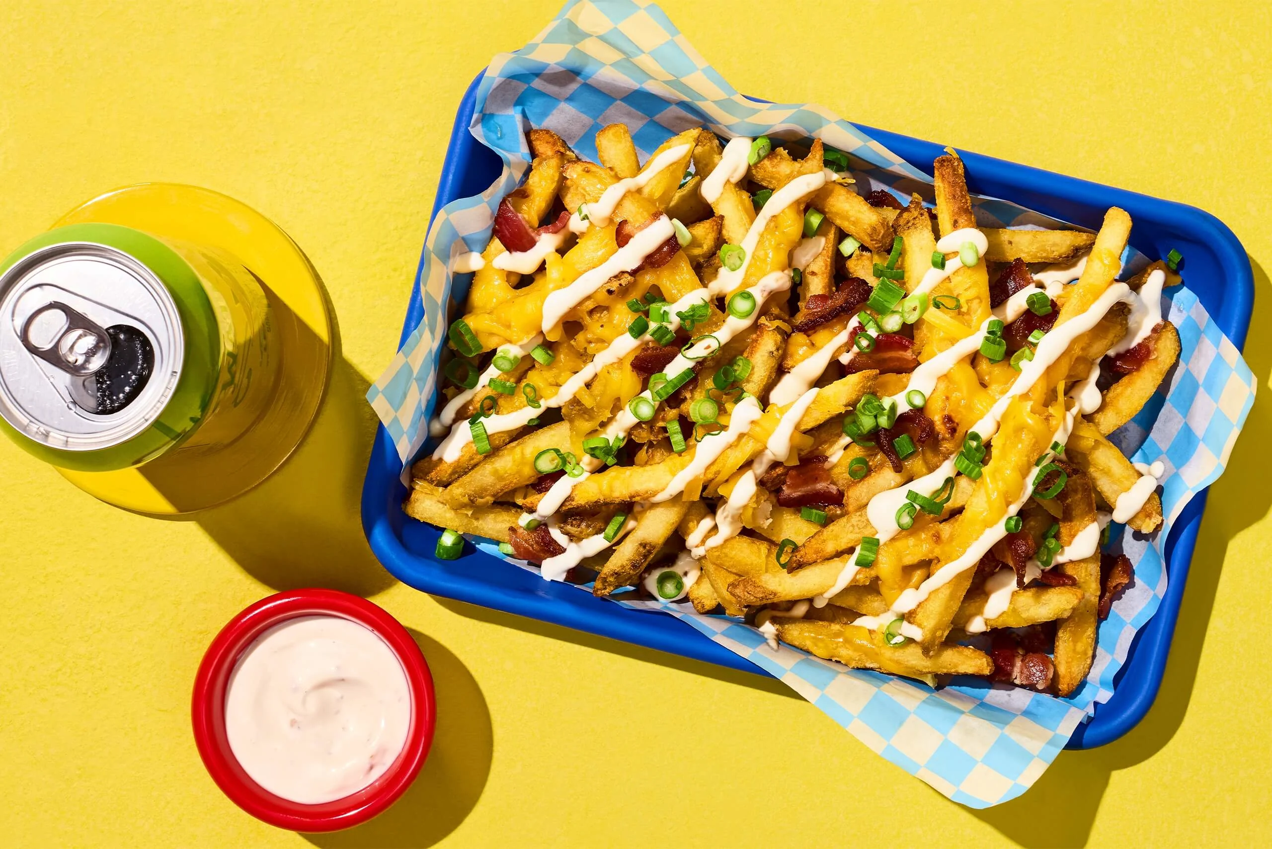 Air Fryer Cheesy Bacon Ranch French Fries