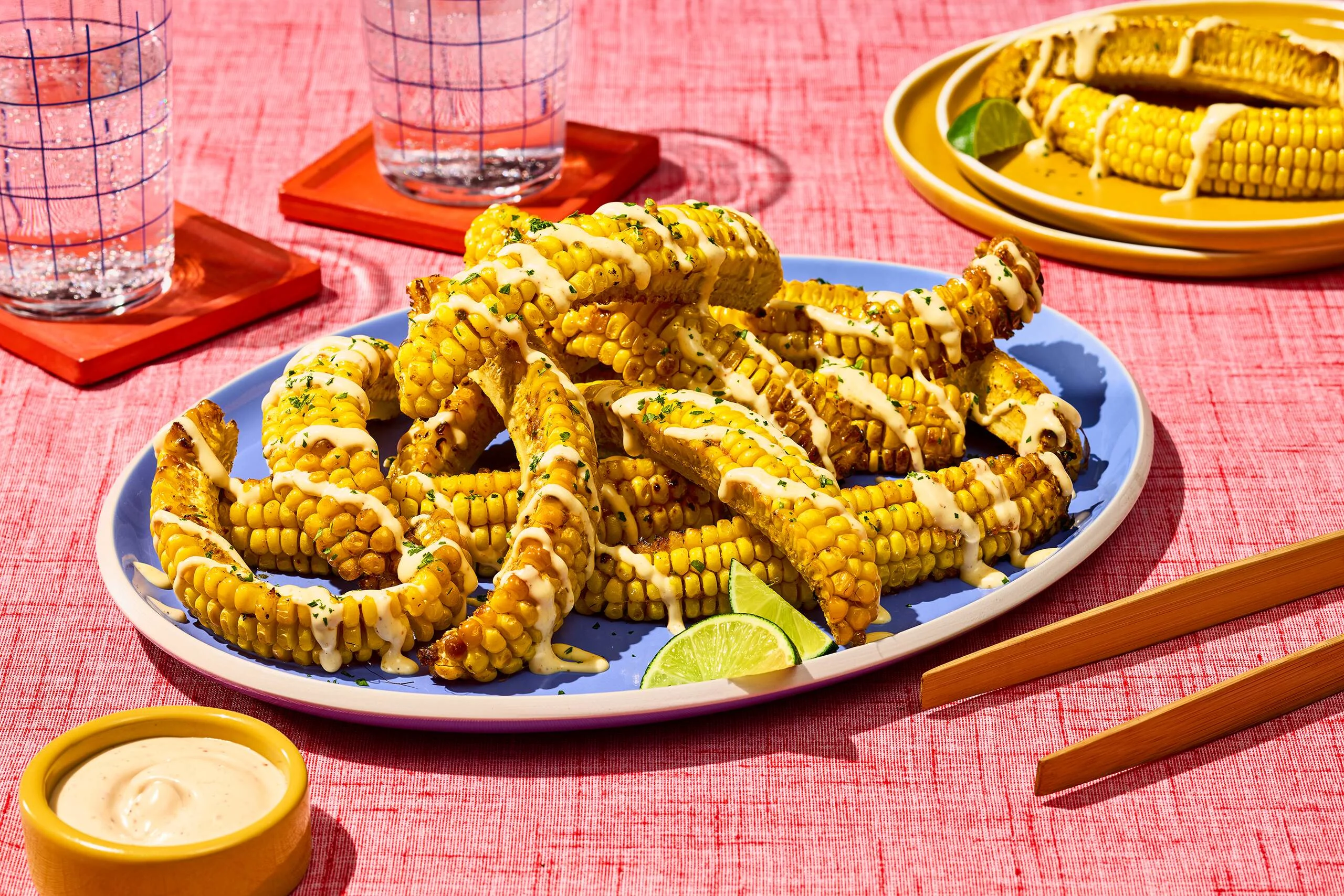 Air Fryer Smoky Ranch Corn Ribs