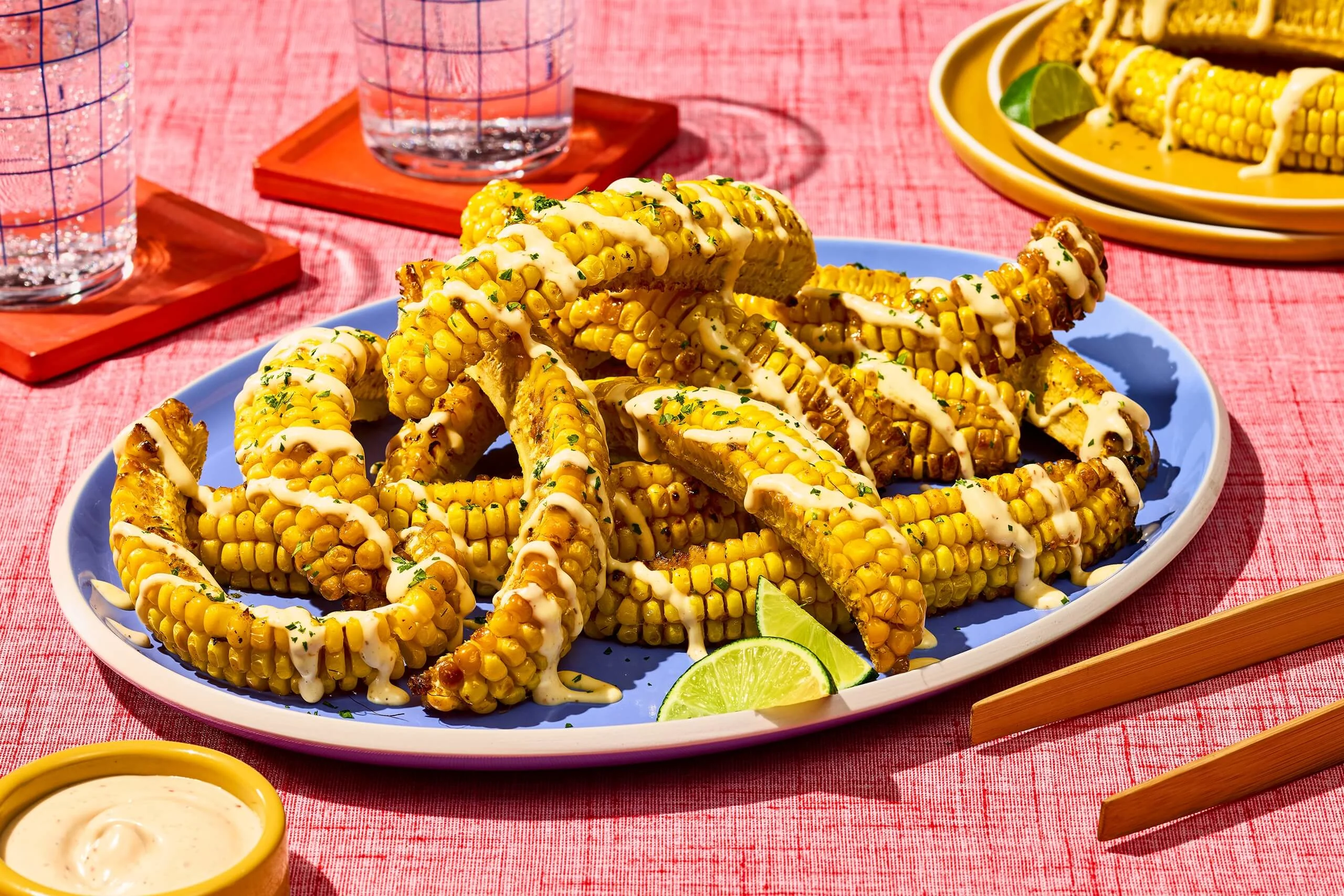 Air Fryer Smoky Ranch Corn Ribs