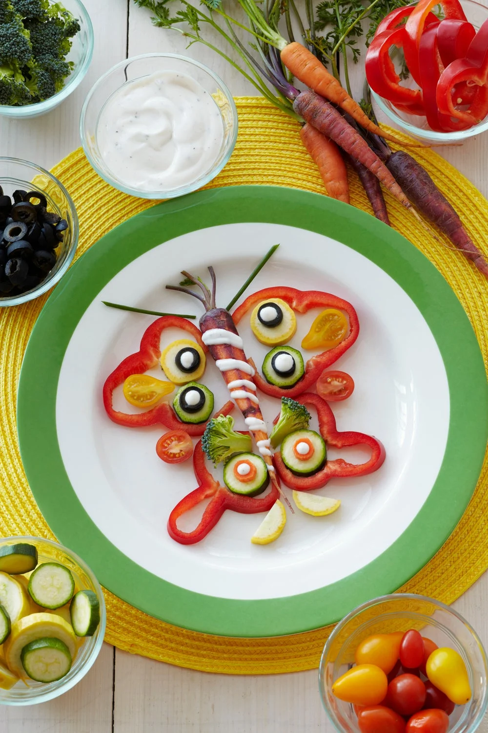 Over the Rainbow Carrot Butterflies