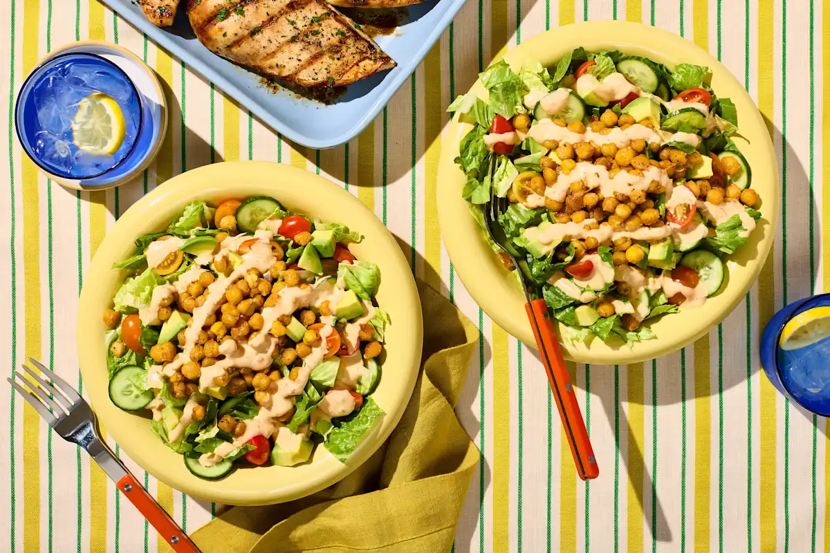 Roasted Ranch Chickpea Salad