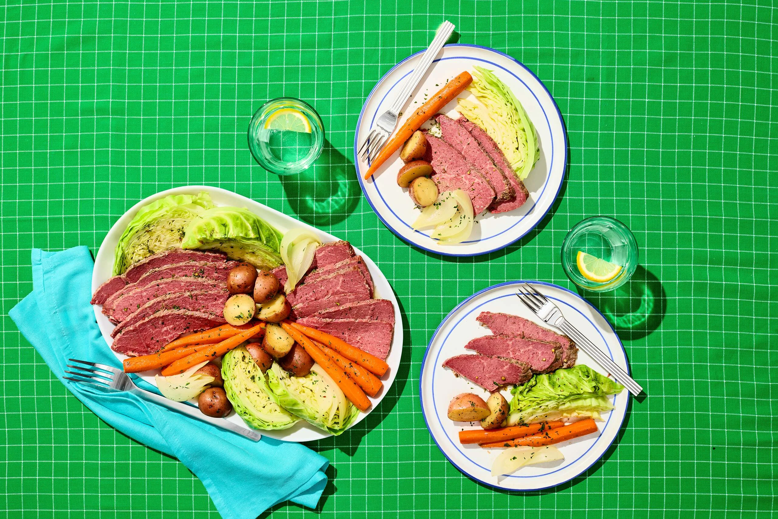 Pressure Cooker Ranch Corned Beef and Cabbage