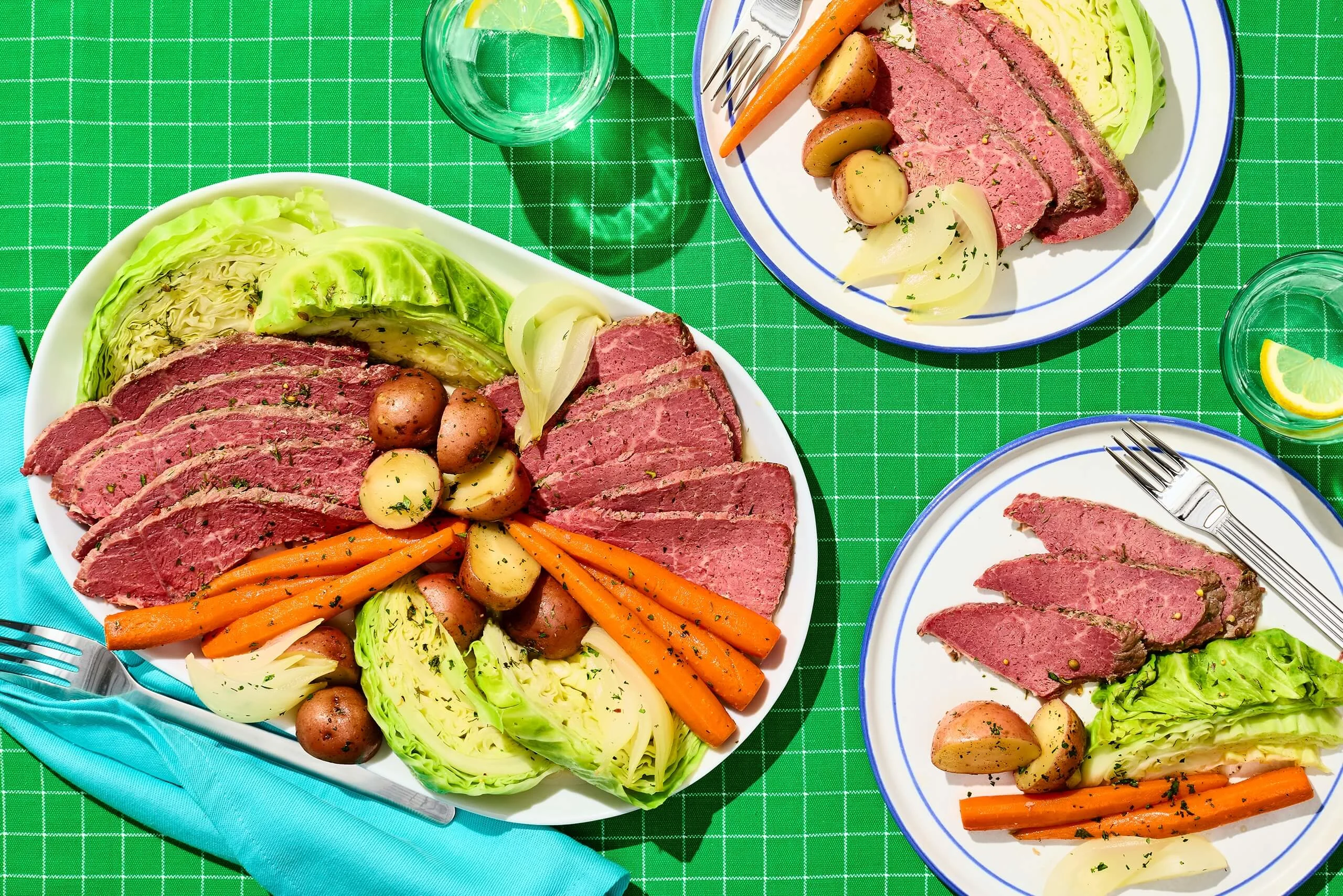 Pressure Cooker Ranch Corned Beef and Cabbage