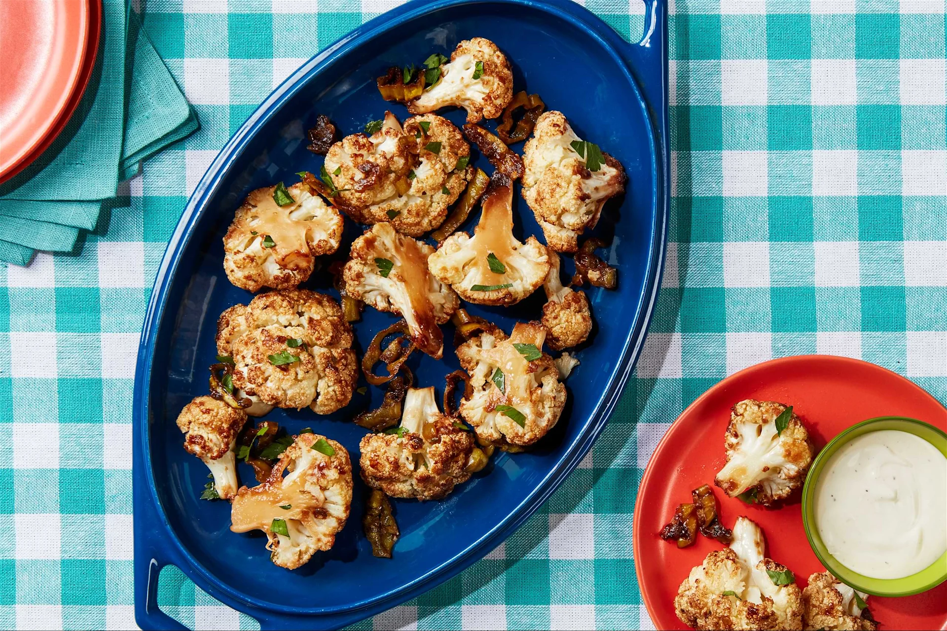 Mississippi Roasted Cauliflower Bites