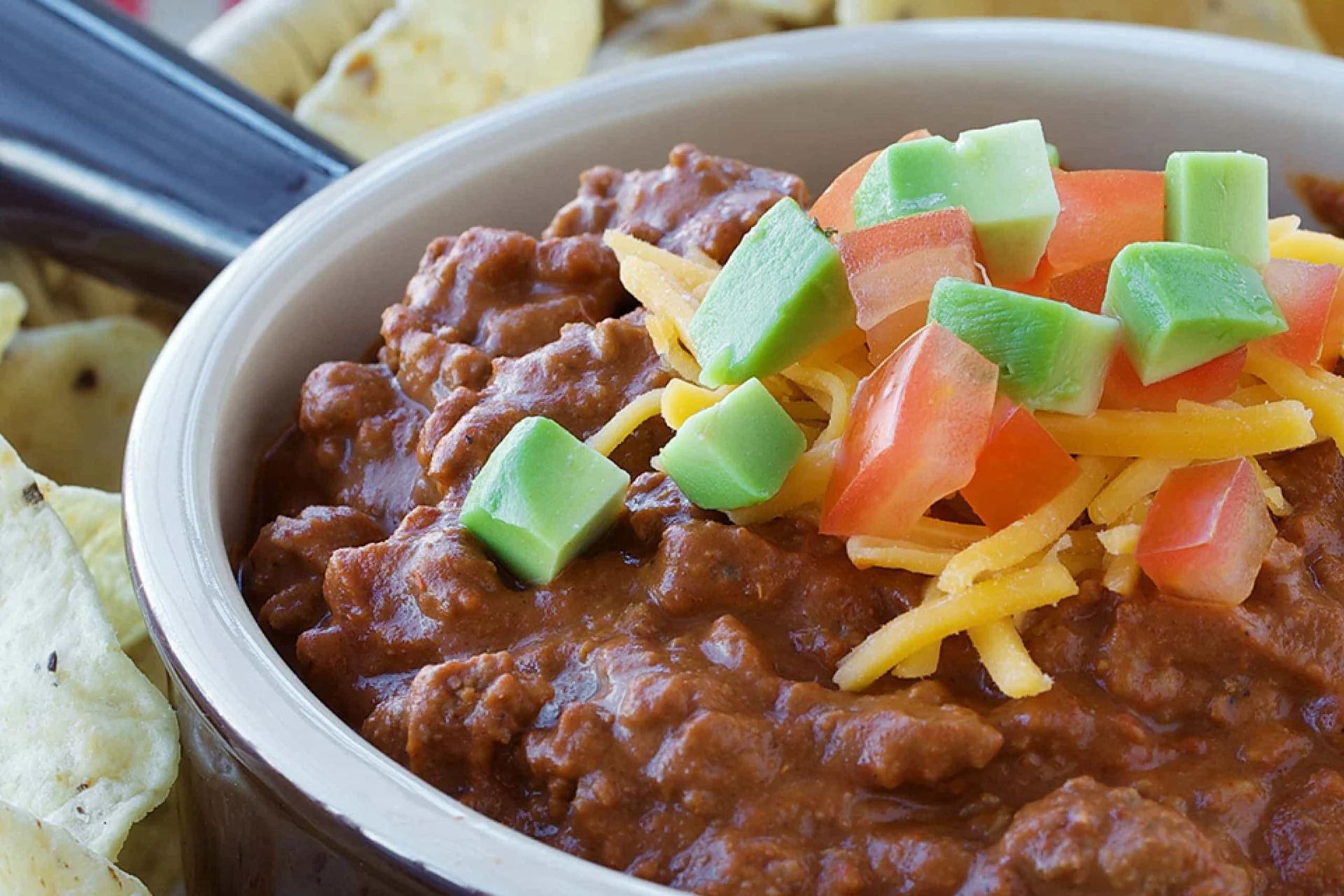 Fiesta Beef and Bean Dip