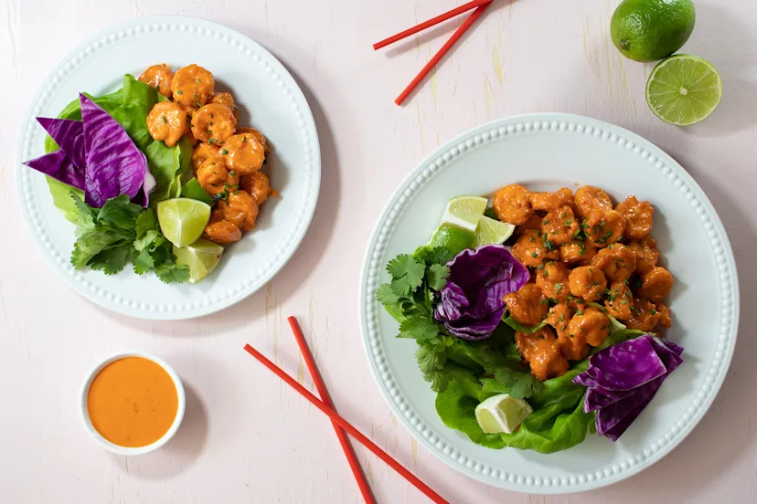 Crispy Popcorn Shrimp with Sweet Thai Chili TRUFF Ranch