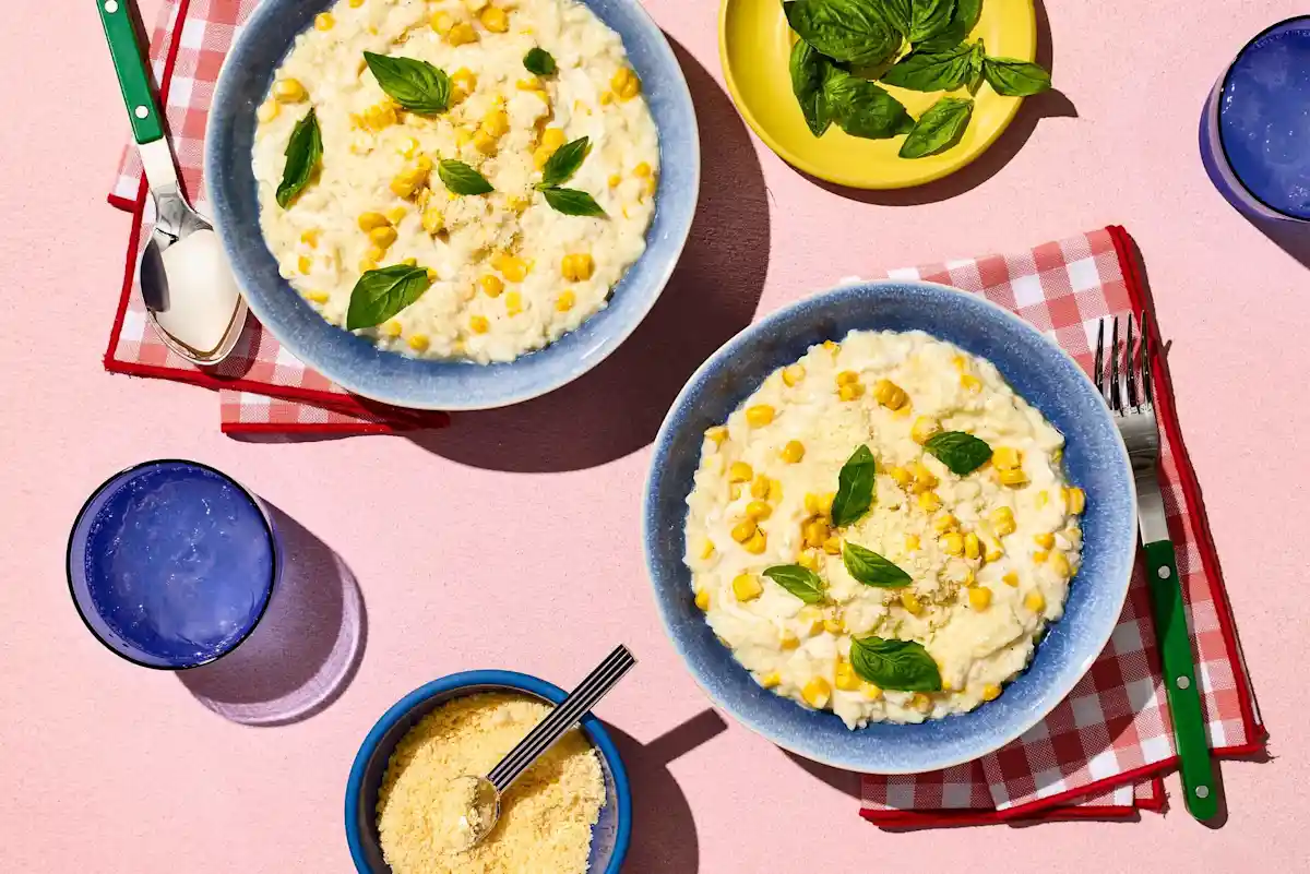 Pressure Cooker Ranch Risotto with Corn