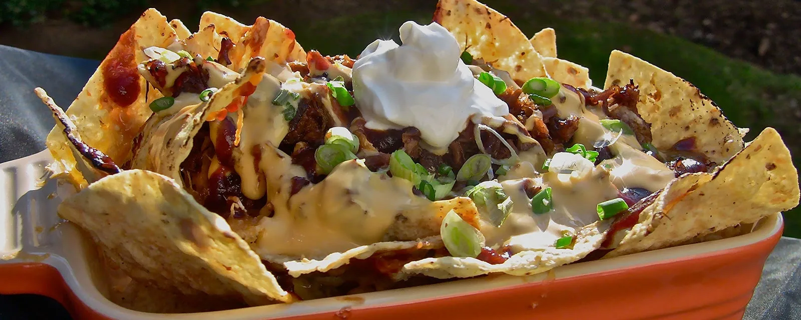 Slow Cooker Ranch BBQ Pulled Pork Nachos