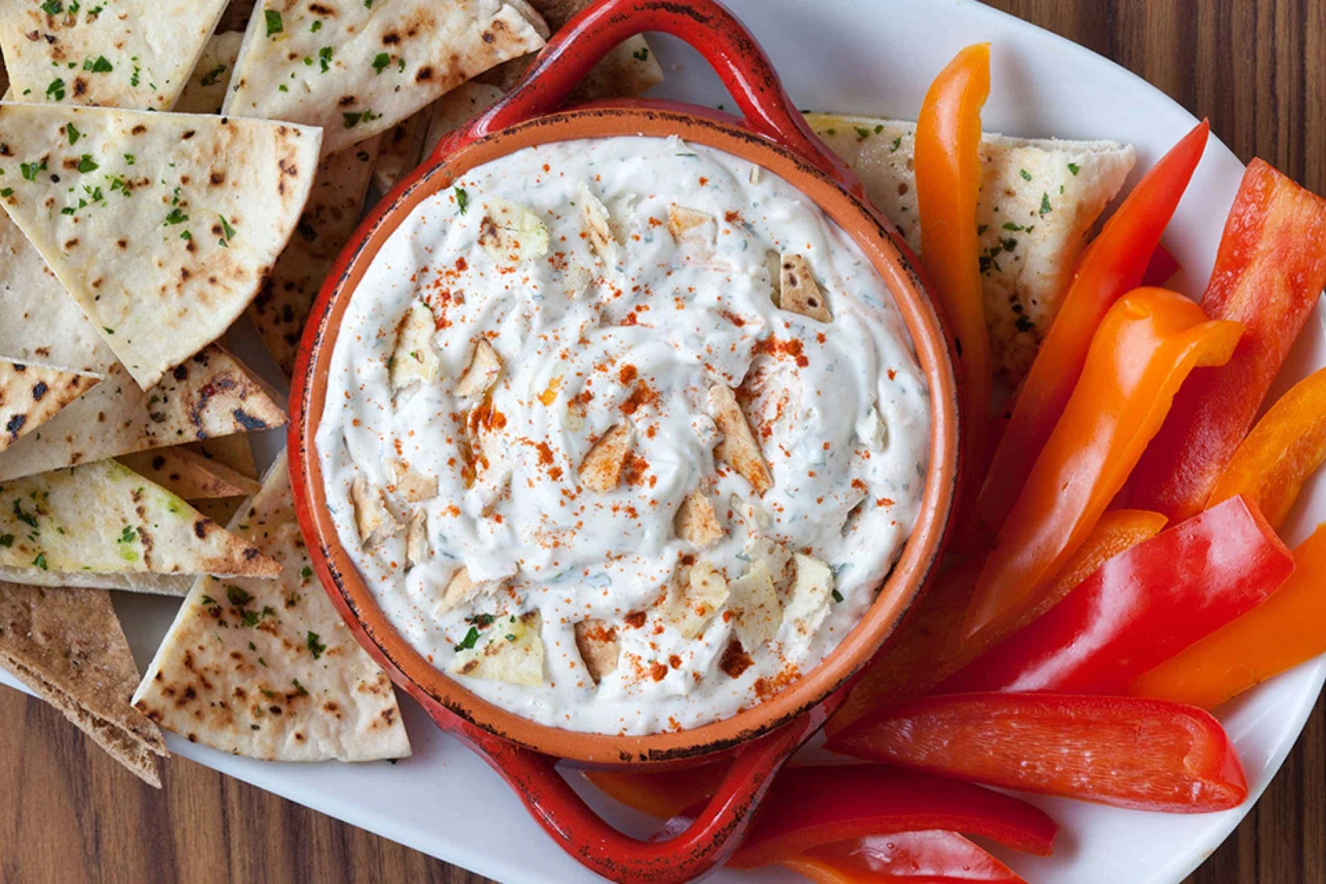 Two Alarm Pita Dip