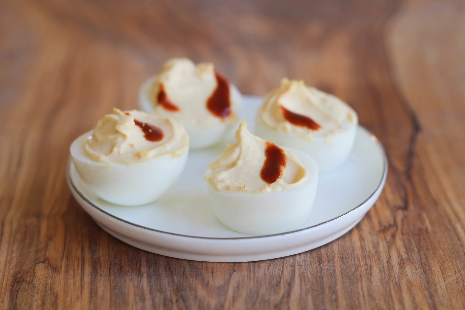 Sriracha Deviled Eggs