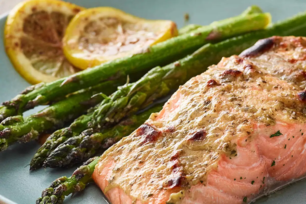 Mustard-Ranch Broiled Salmon