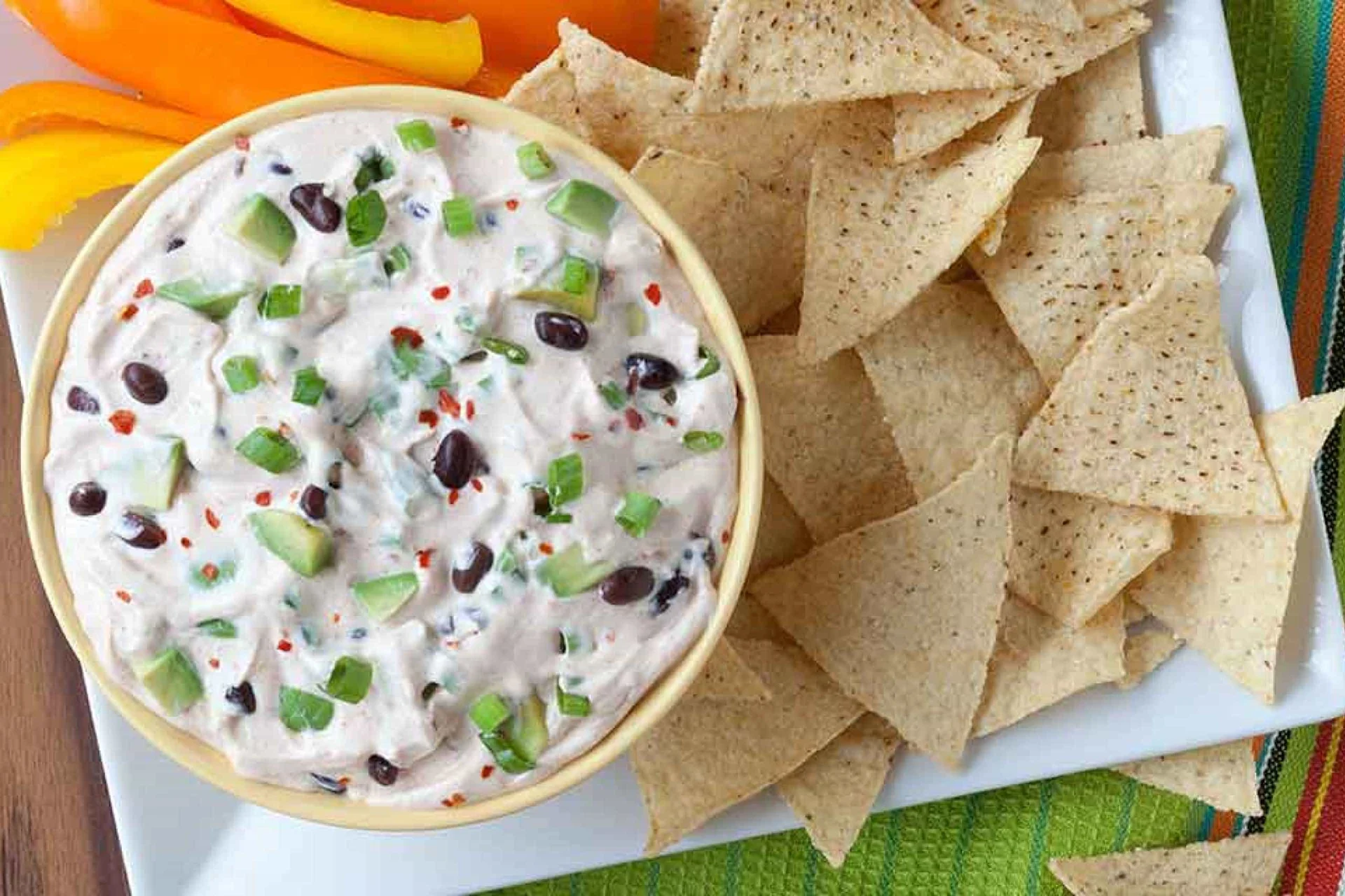 Avo-Frijole Ranch Dip