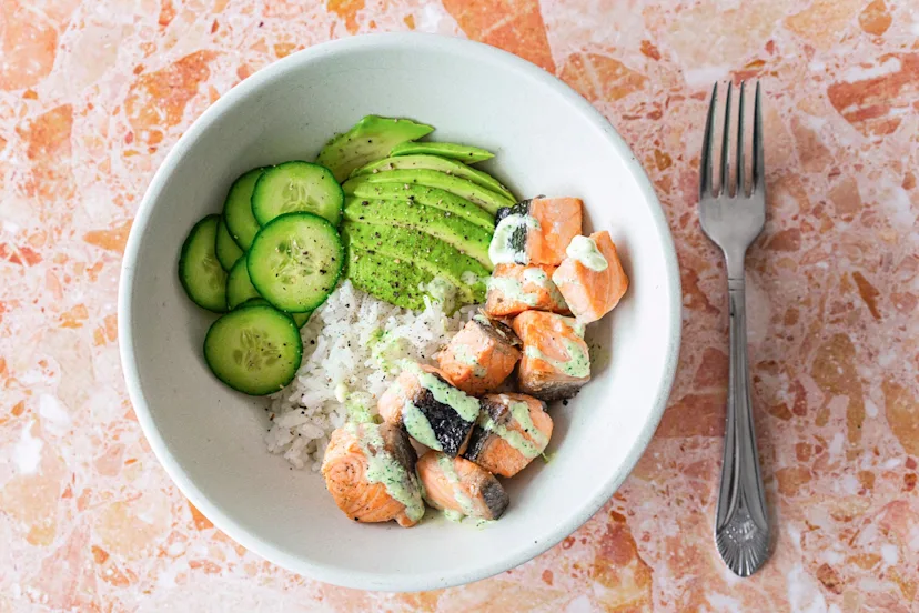 Crispy Ranch Salmon Bite Bowl image