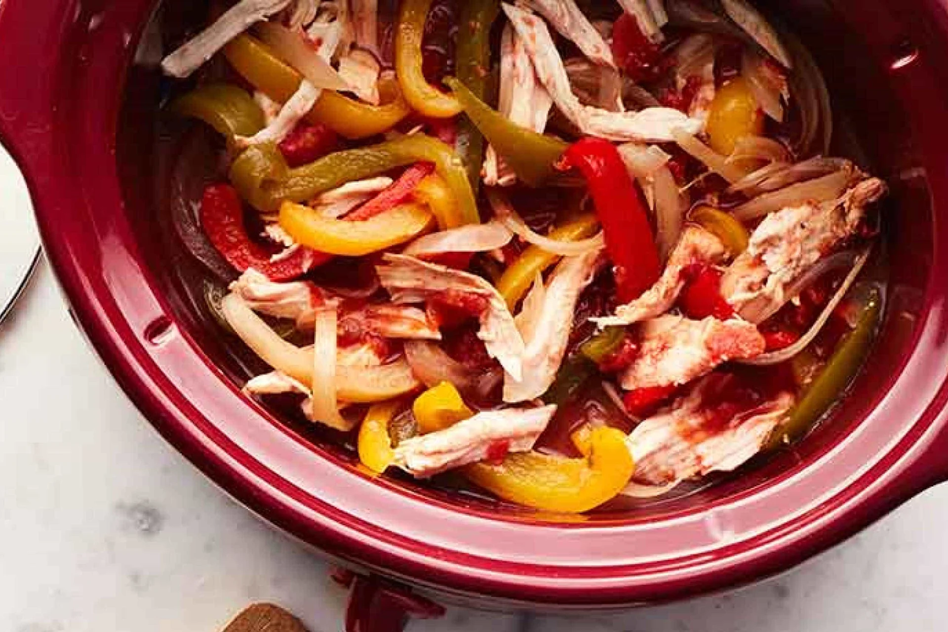 Slow Cooker Ranch Chicken Fajitas