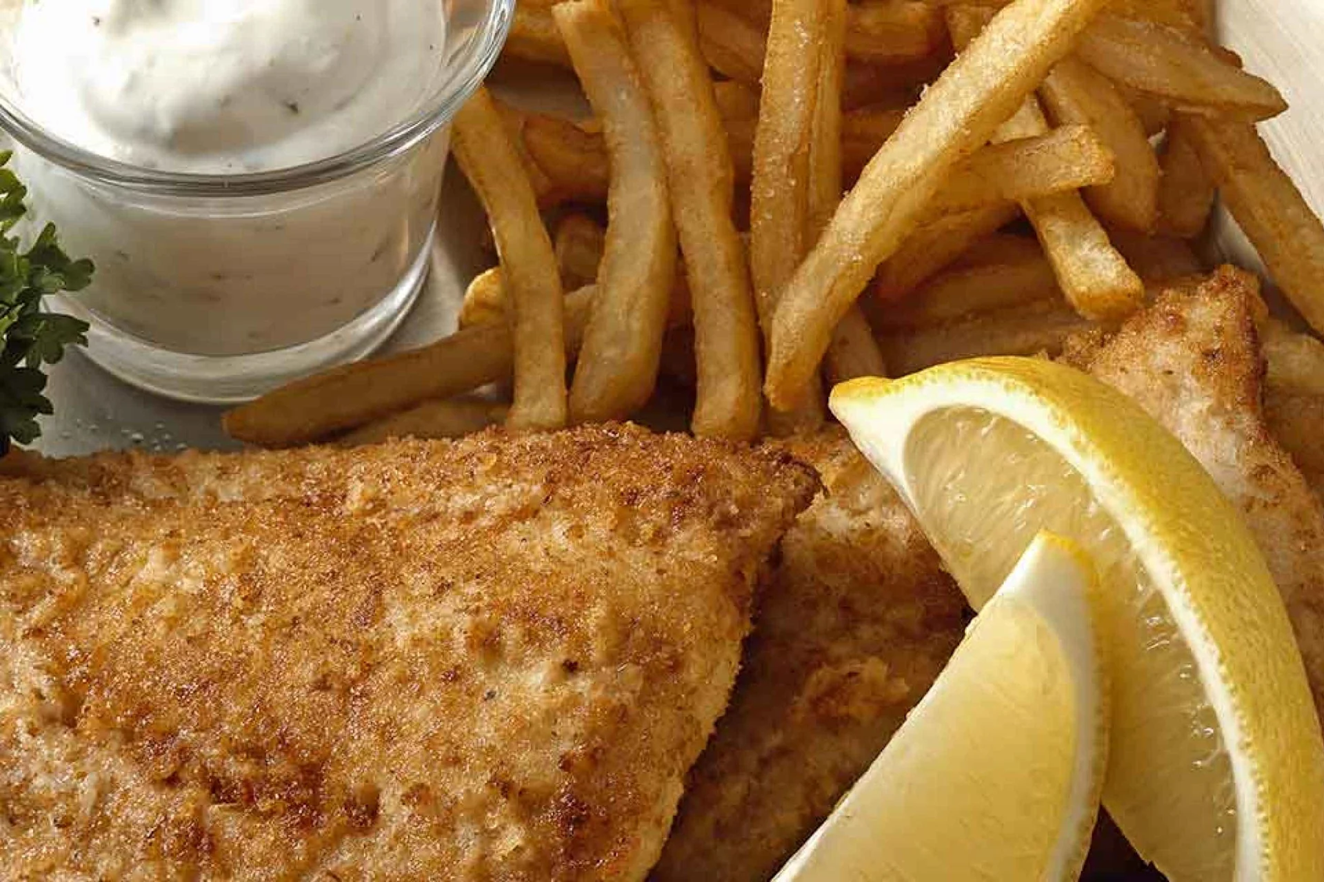 Fish with Hidden Valley Ranch Tartar Sauce