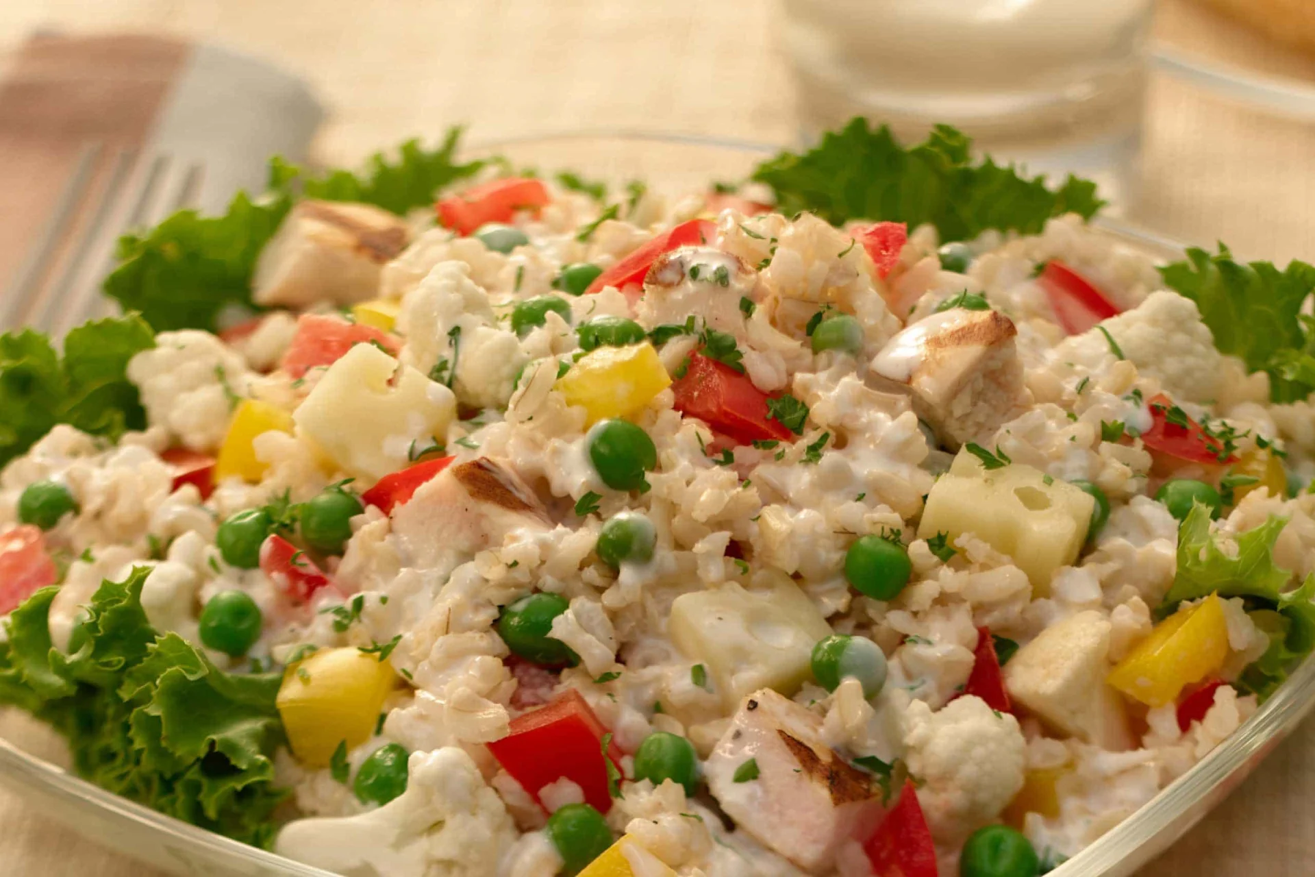 Turkey, Cauliflower & Brown Rice Salad