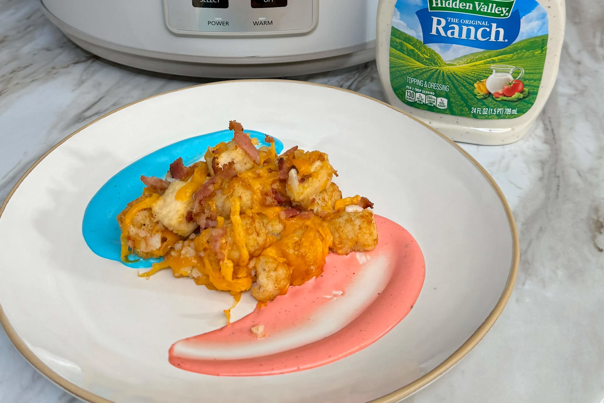 Red, Ranch, and Blue Tater Tot Crock-Pot® Casserole Recipe