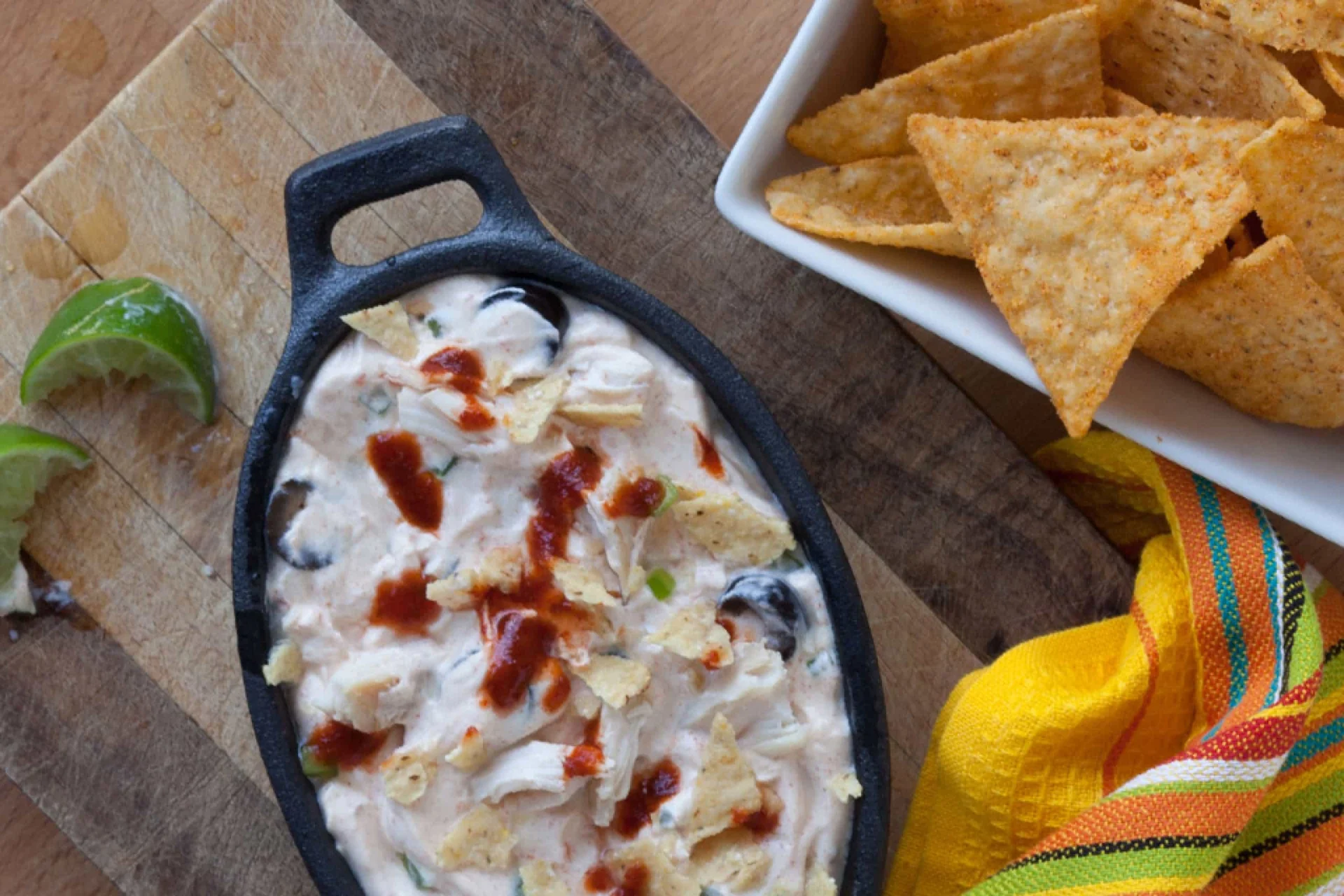 Crispy Chicken Taco Dip