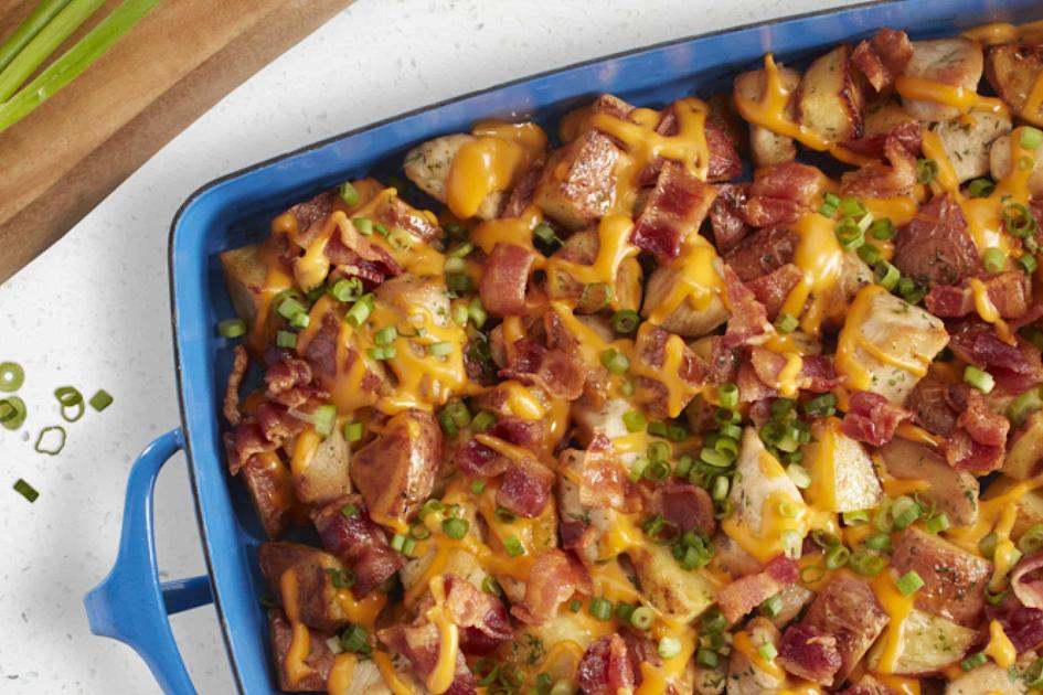 Loaded Ranch Chicken Bacon Potato Bake Recipe | Hidden Valley™ Ranch