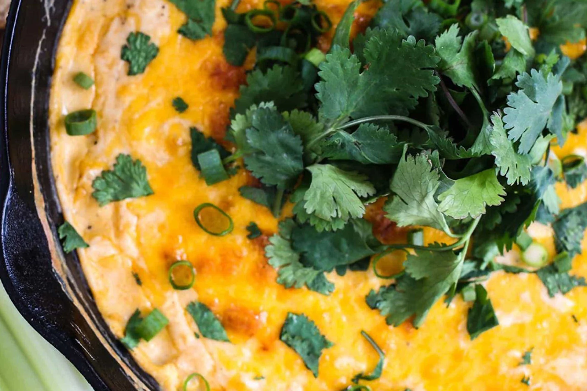 Cheesy Sriracha Ranch Skillet Dip