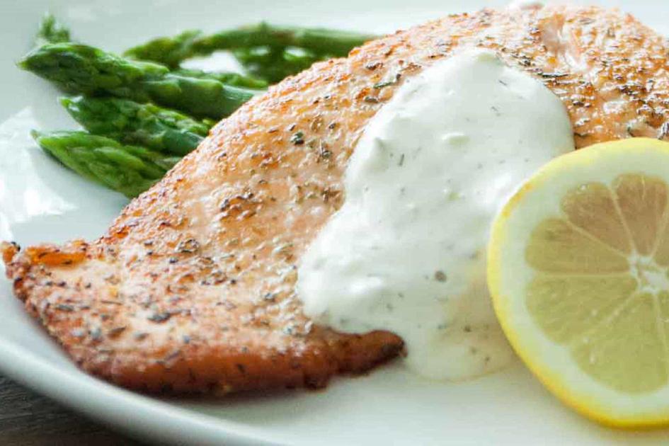 Salmon with Hidden Valley™ Greek Yogurt Ranch